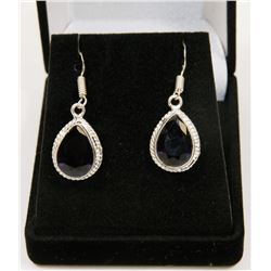 #160-TANZANITE GEMSTONE EARRINGS