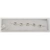 Image 1 : #155- WHITE TOPAZ GEMSTONE BRACELET