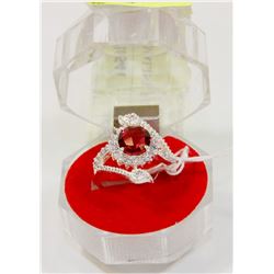 #131-RED TOURMALINE RING