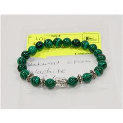 #78-NATURAL GREEN MALACHITE BRACELET