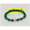 Image 1 : #78-NATURAL GREEN MALACHITE BRACELET