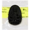 Image 1 : #95- NATURAL BLACK OBSIDIAN BUDDHA PENDENT