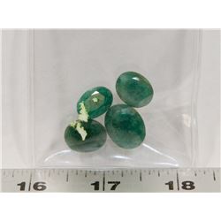 #32-NATURAL GREEN EMERALD GEMSTONE 39.5CT