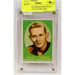 1957 JACKIE PARKER EDMONTON ESKIMO  COLLECTOR CARD
