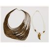Image 1 : LADIES AMBER COLOURED BEAD NECKLACE SOLD WITH MENS