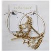Image 1 : BELLA & JACK GOLD TONE HOOP EARRINGS