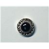 Image 1 : 30) STERLING SILVER BLACK ONYX & MARCASITE PENDANT