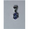 Image 1 : 62) STERLING SILVER TANZANITE PENDANT