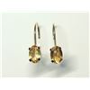 Image 1 : 73) 10K YELLOW GOLD CITRINE EARRINGS