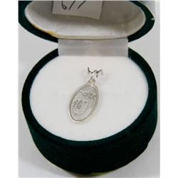 77) STERLING SILVER PENDANT