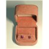 Image 2 : 61) STERLING SILVER RUBY EARRINGS