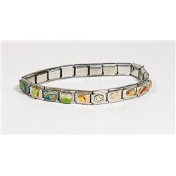 STAINLESS STEEL CHARM BRACELET