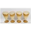 Image 1 : FLAT OF 4 GLASS ICE CREAM CUPS
