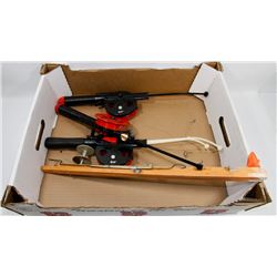 FLAT OF FISHING REELS