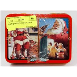 4 NEW COCA COLA DECKS PLAYING CARDS