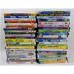 BOX OF 48 KIDS DVD MOVIES