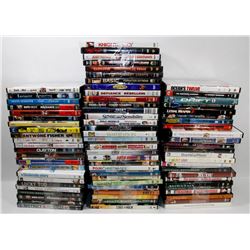 BOX OF 80 DVDS MOVIES .