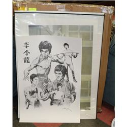 BOX OF ASSORTED BRUCE LEE PRINTS