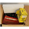 Image 1 : 53) BOX WITH SCREW DRIVER SETS AND SAFETY GLASSES.