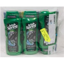 BAG OF IRISH SPRING SOAP BARS AND BODY WASH