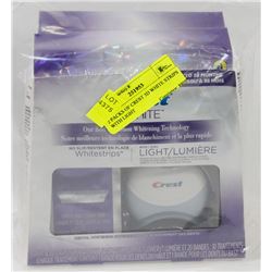 2 PACKS OF CREST 3D WHITE STRIPS WITH LIGHT