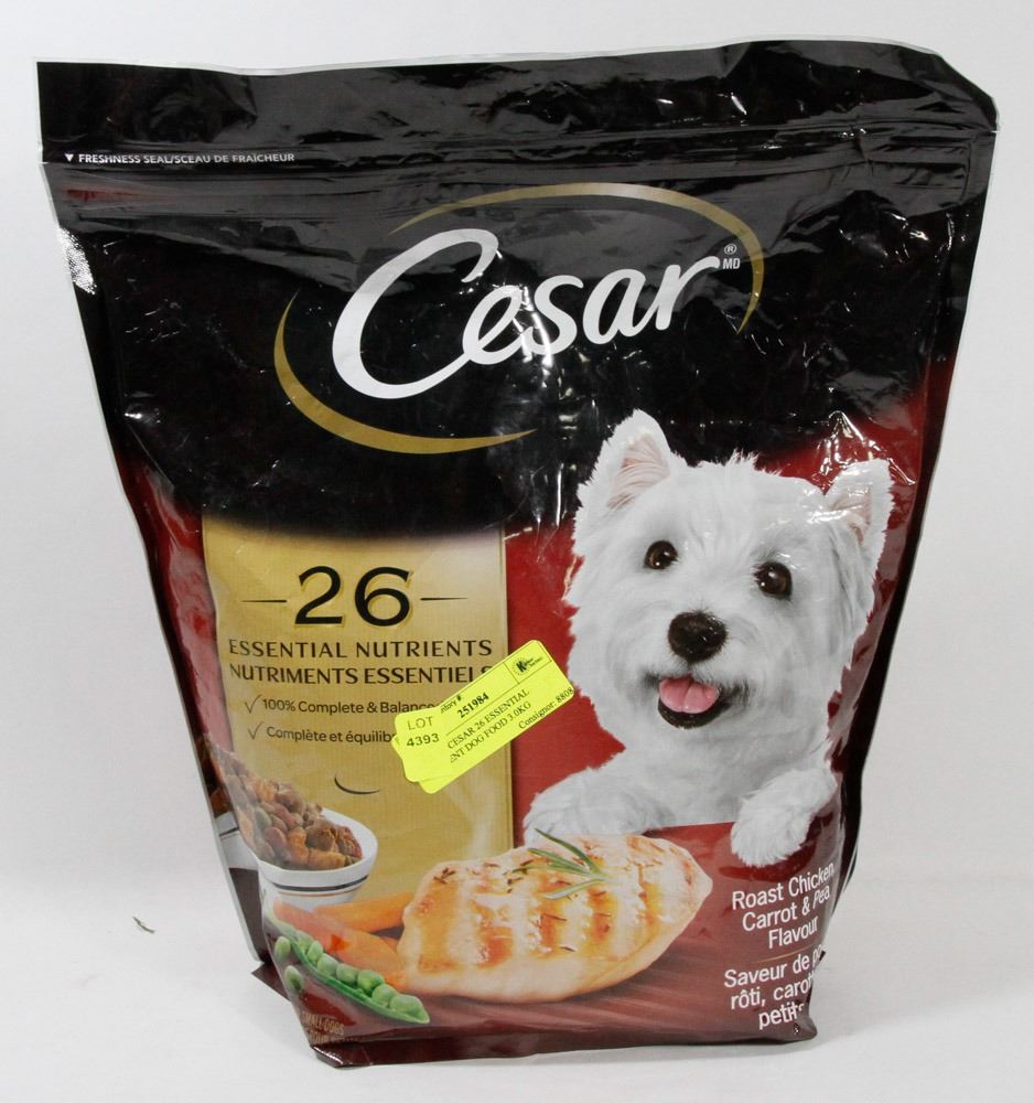 BAG OF CESAR 26 ESSENTIAL NUTRIENT DOG FOOD 3.0KG