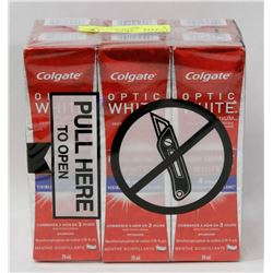 LOT OF 6 COLGATE OPTIC WHITE TOOTHPASTES