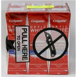 LOT OF 6 COLGATE OPTIC WHITE TOOTHPASTES