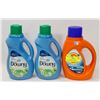 Image 1 : LOT OF 2 DOWNY FABRIC CONDITIONER AND 1 TIDE