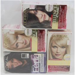 4 ASSORTED BOXES OF HAIR DYE