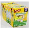 Image 1 : 5 BOXES OF SMALL GLAD COMPOSTABLE ODOR SHIELD