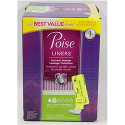 BOX OF 126 VERY LIGHT POISE LINERS