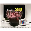 Image 1 : NEW 3D VISUAL RGB NIGHT LIGHT WITH REMOTE