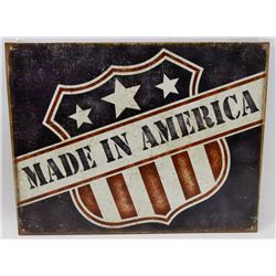 RETRO STYLE MADE IN AMERICA METAL SIGN