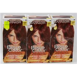 BUNDLE OF THREE HAIR COLOURS