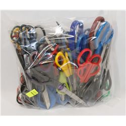 BAG OF ASSORTED SCISSORS