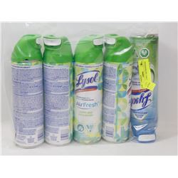 BAG OF 5 LYSOL AIR FRESHENERS