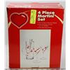 Image 1 : NEW 4-PC MARTINI SET - CONTAINS TWO 6 OZ