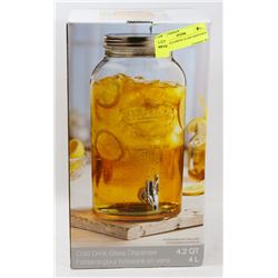 NEW COLD DRINK GLASS DISPENSER - 4.2 QT.