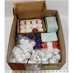 BOX W/HOME INTERIORS & PARTYLITE