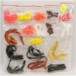 SHEET OF LURES AND BAIT