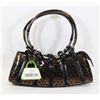 Image 1 : BROWN SNAKESKIN STYLE HANDBAG