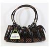 Image 1 : BROWN SNAKESKIN STYLE HANDBAG