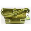 Image 1 : GREEN SNAKESKIN STYLE HANDBAG