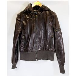 MOTO GEAR BROWN LEATHERETTE LADIES