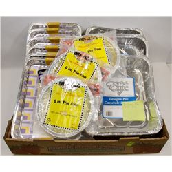FLAT OF ASSORTED SINGLE USE PANS
