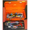 Image 1 : ORANGE TOOL BOX WITH CONTENTS