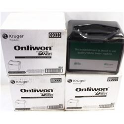 4 NEW KRUGER ONLIWON NAPKIN DISPENSERS