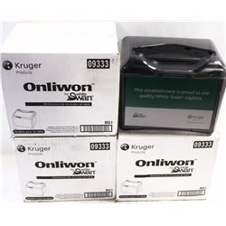 4 NEW KRUGER ONLIWON NAPKIN DISPENSERS