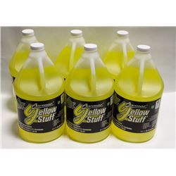 6 BOTTLES OF YELLOW STUFF POT & PAN DETERGENT